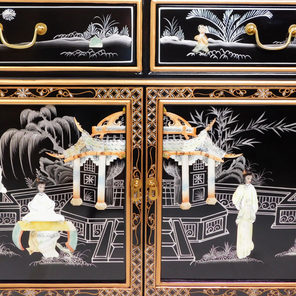 Oriental Buffet, Gold Leaf/Floral