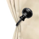 Hal Curtain Holdback Pair, Black