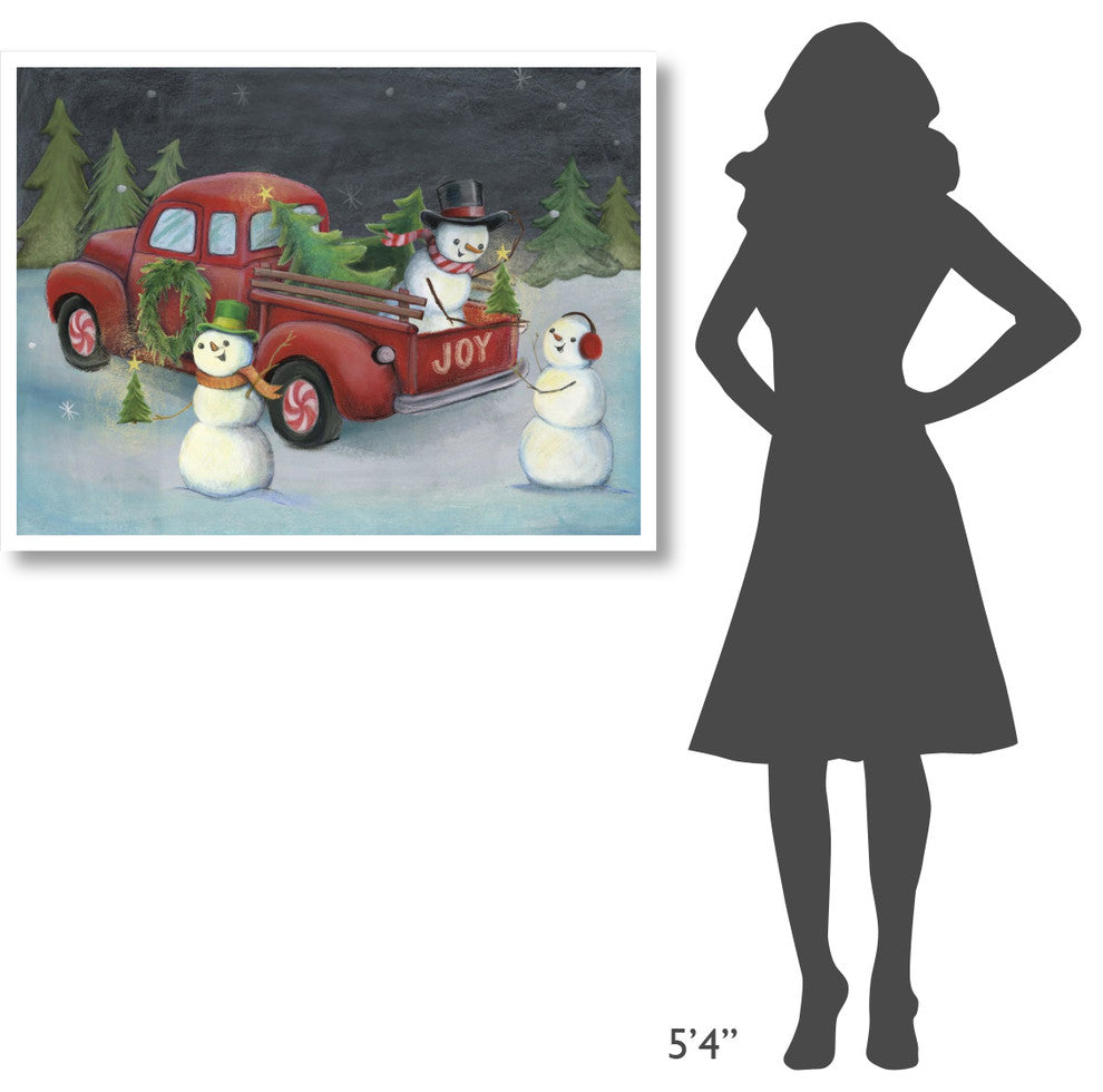 "Christmas on Wheels II Light" Digital Paper Print by Mary Urban, 42"x32"
