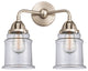 288-2W-SN-G182-LED Canton 2 Light 14" Bath Vanity Light, Brushed Satin Nickel
