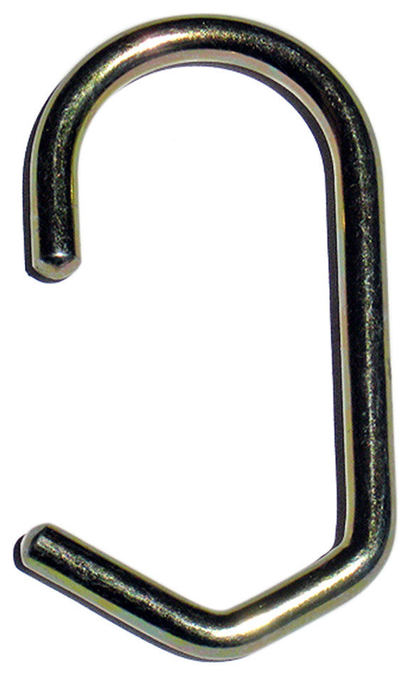 Shower Curtain Rings Set of 12, Polished Brass, 1.25" Dia