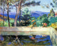 Henri Lebasque Blue Reflection in the Fountain at Pradet Gallery Wrapped Canvas