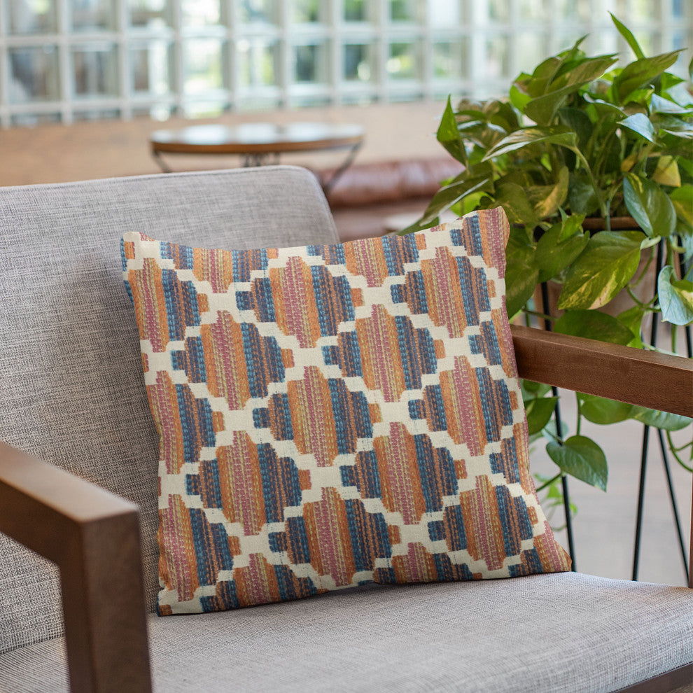 Plutus Multi-Color Lights Diamond Luxury Throw Pillow, 20"x30"