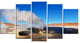 Geyser Sol De Manana Bolivia, Landscape Canvas Art, 60"x32", 5 Panels