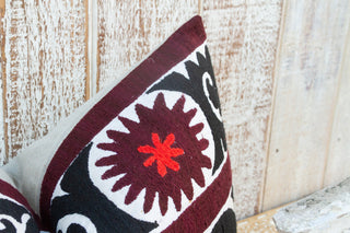 Rozi Bukhara Suzani Lumbar Pillow