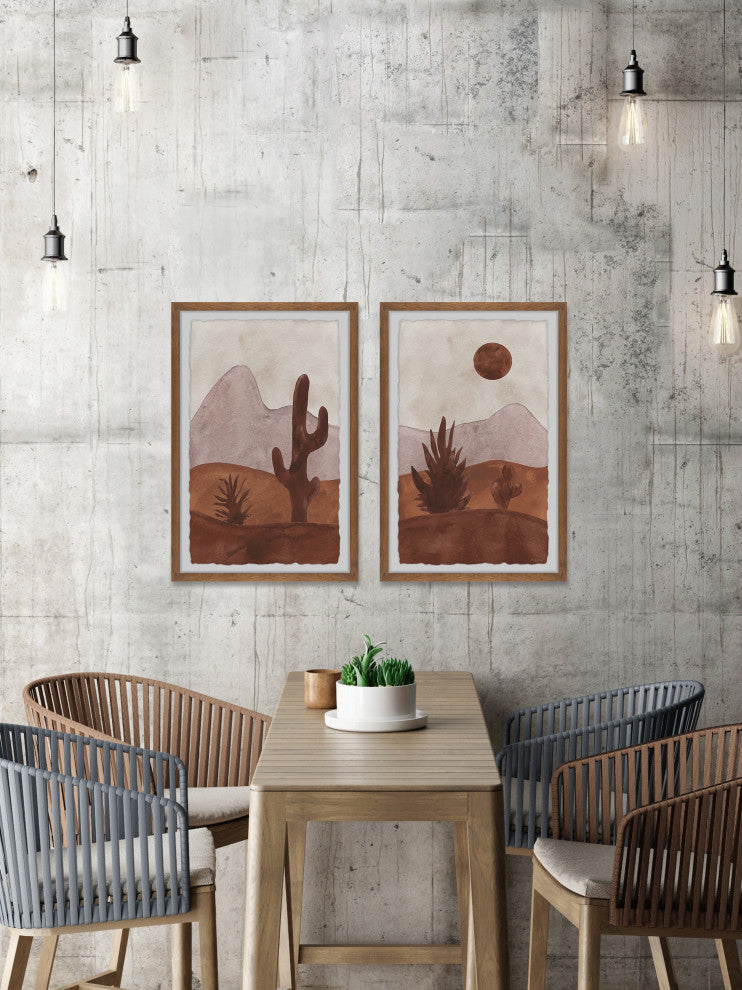 The Red Sands Diptych, Set of 2, 12x18 Panels