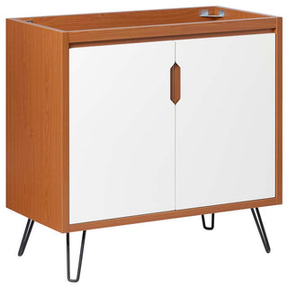 Energize 36" Bathroom Vanity Cabinet, Cherry White