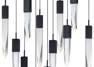 ET2 E31248-20 Quartz 12 Light 39"W LED Linear Pendant - Polished Chrome