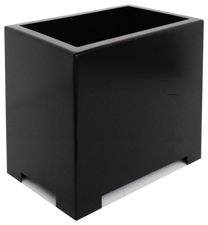 Alora Rectangle Planter, Black