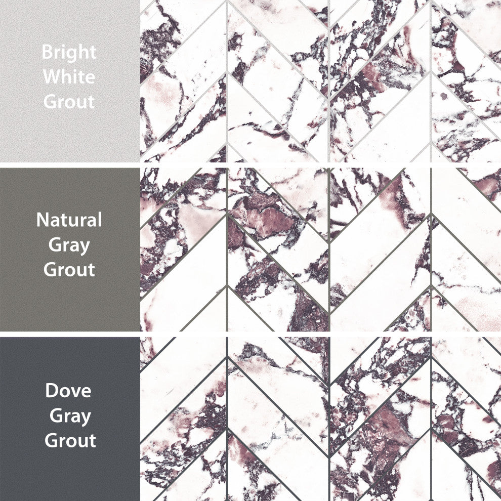 Touche Chevron Rubis Porcelain Floor/Wall Tile