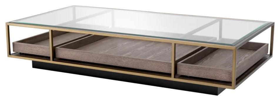 Modern Rectangular Coffee Table, Eichholtz Roxton
