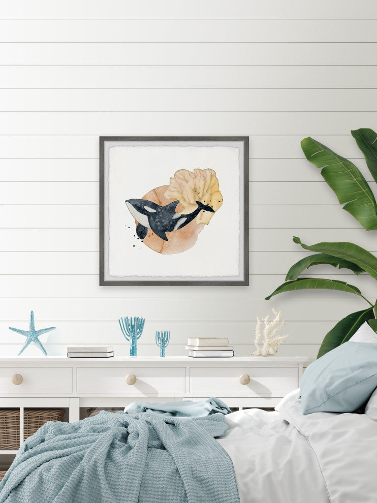 "Top Predator" Framed Painting Print, 12x12