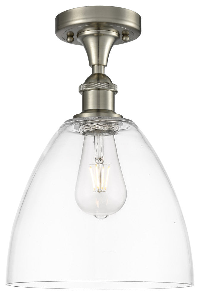 Innovations 516-1C-SN-GBD-92-LED 1 Light Semi-Flush Mount, Brushed Satin Nickel