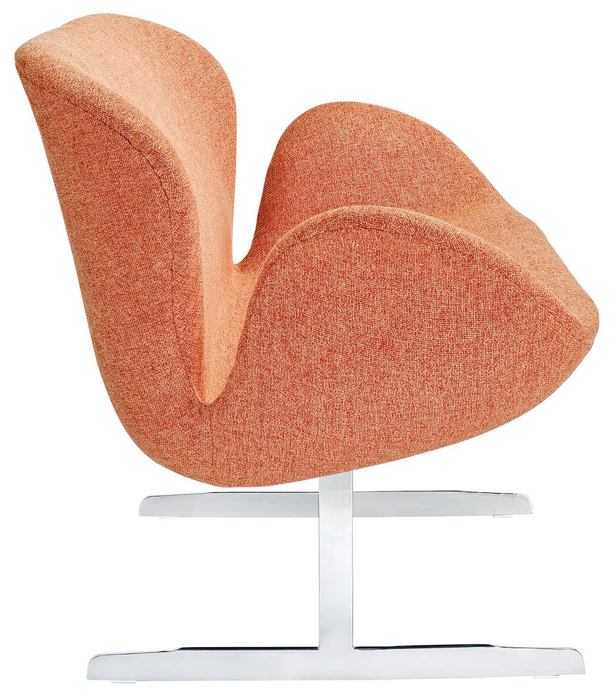 Modern Contemporary Living Room Loveseat Sofa Orange