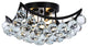 Elegant Lighting Value Corona 4-Light Flush Mount Black