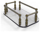 Vanity Top Glass Guest Towel Tray, Antique Brass