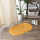Honey Gold Large Oval Crochet Bath Mat