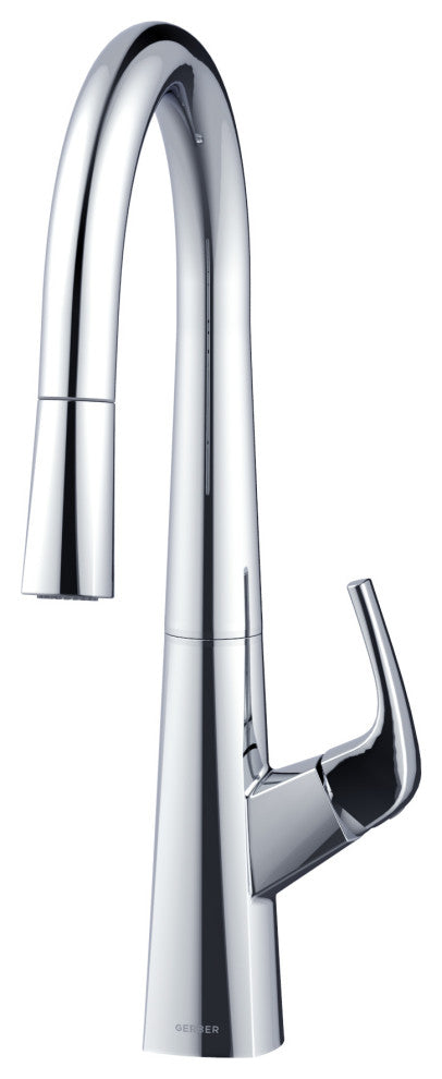 Vaughn Single Handle Pull-Down Kitchen Faucet, Chrome