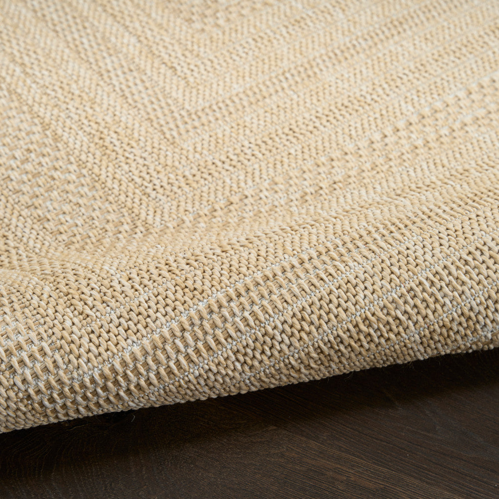 Nourison Tulum 4' x 6' Cream Outdoor Rug