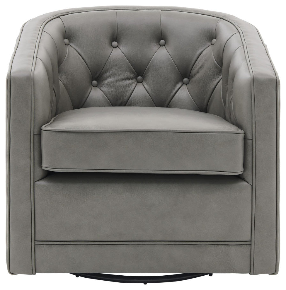 Walsh Swivel Accent Arm Chair, Garrett Gray