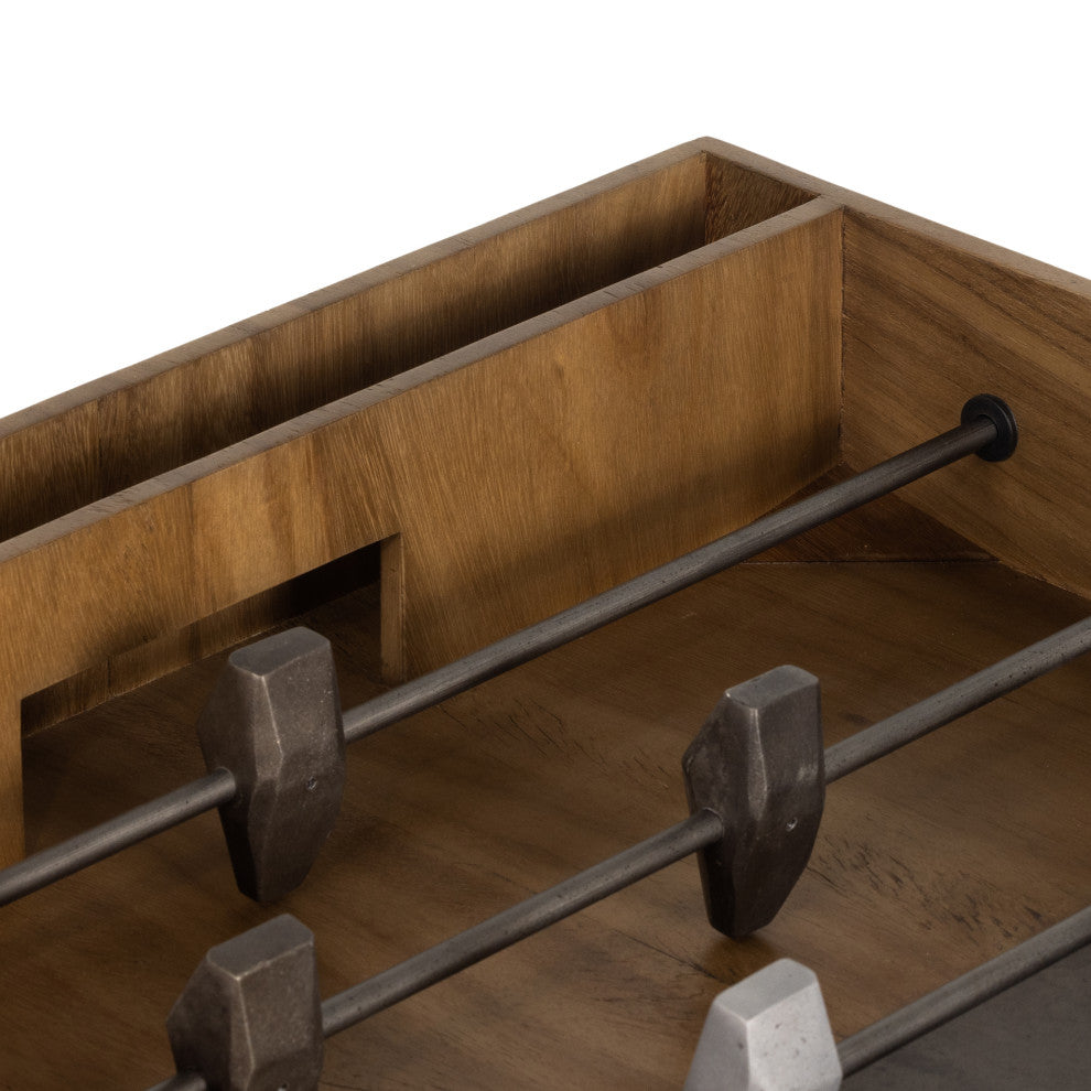 Foosball Table-Natural Brown Guanacaste