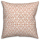 Peach Leaf Pattern Pillow 18x18 Spun Poly Pillow