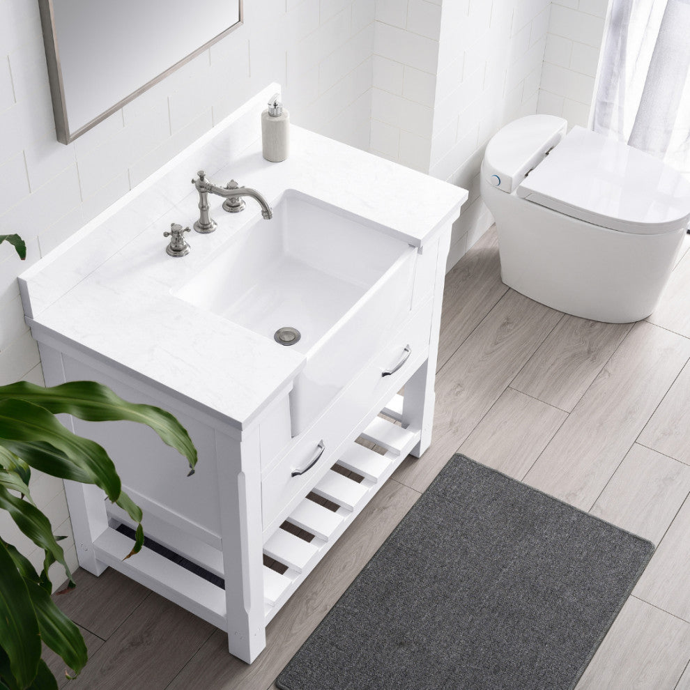 Wesley 36" Bathroom Vanity, White