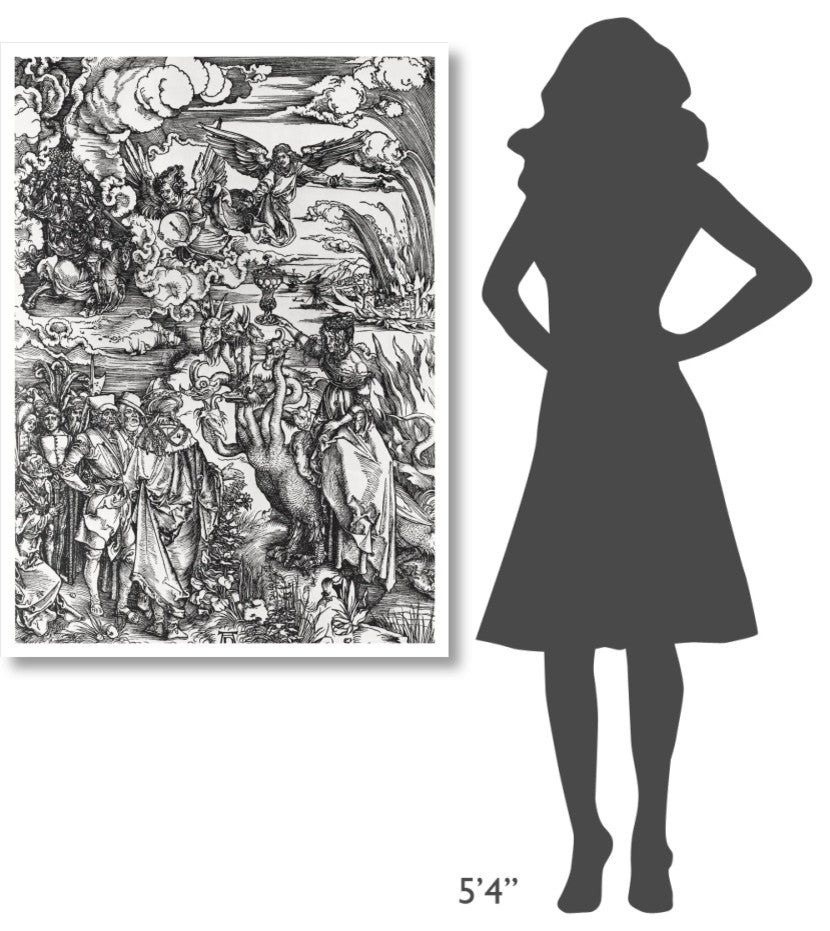 "The Beast With Two Horns Like a Lamb" Paper Print by Albrecht Durer, 33"x46"