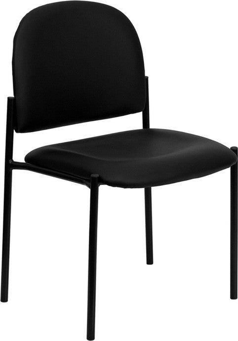 Flash Furniture Stacking Side Stacking Chair in Black