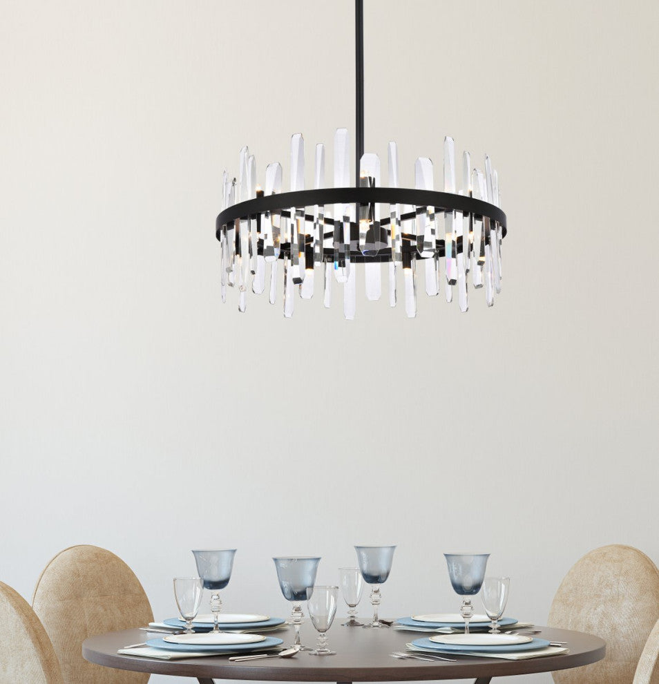 Modern Black 14-Light Pendant