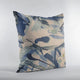 Plutus Blue Modern Art Graphic Print Luxury Throw Pillow, 20"x26"