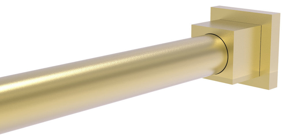 Montero Shower Rod Brackets, Satin Brass