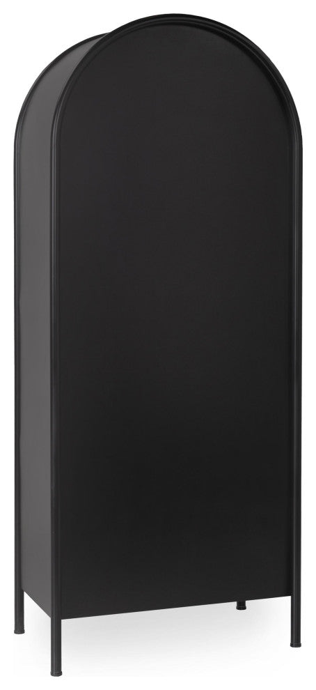 Full side view of cabinet on white background