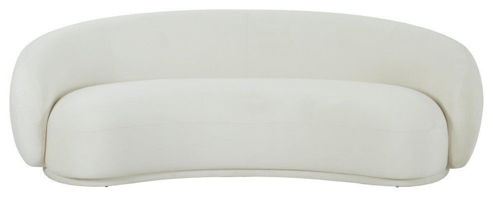 TOV Furniture Kendall Cream Velvet Sofa