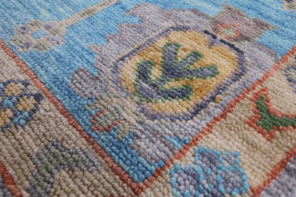 Turkish Oushak Hand Knotted Wool Rug 9' 0" X 11' 10" - Q13309