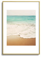 Bree Madden Ombre Beach Metal Framed Art Print