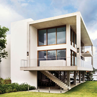 Hinkley Luna Large Wall Mount Lantern, Satin Black