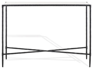 Safavieh Couture Isabellina Marble Console Table, Black/White