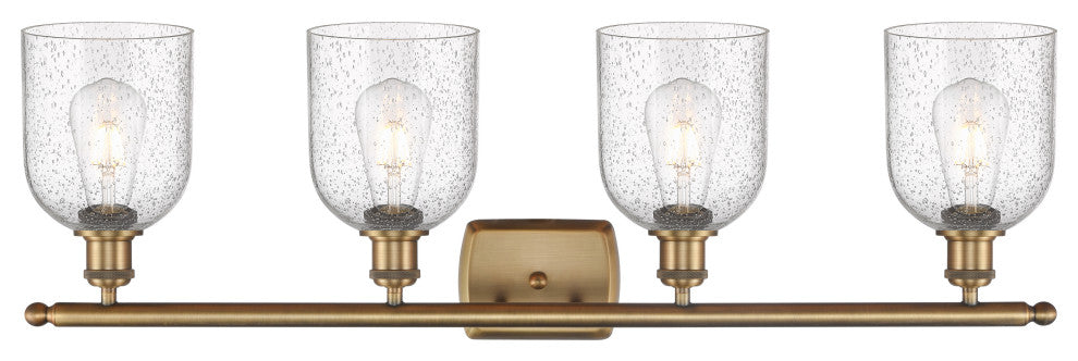 Ballston-Bella 4-Light 36" Bath Vanity Light, Brushed Brass, Seedy