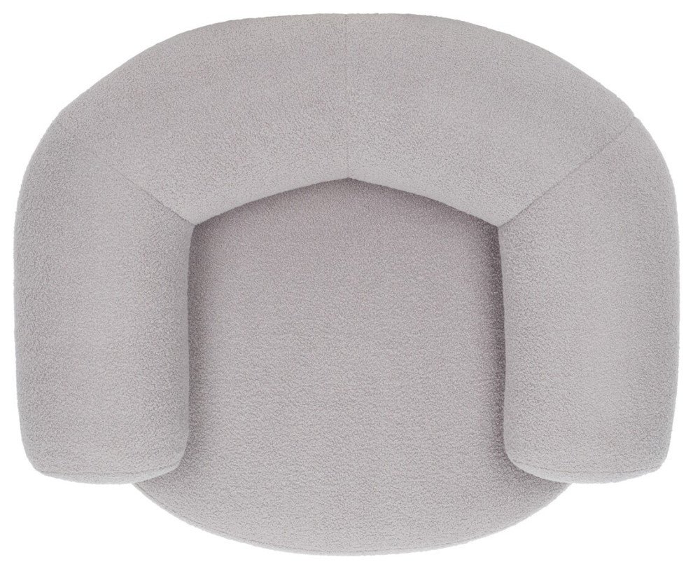 Safavieh Couture Sadie Swivel Accent Chair, Light Grey
