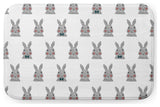 34" x 21" Bunny Fluffle Bathmat, Ocean Abyss Green