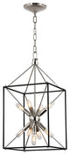 Glendale, 9-Light Pendant, Polished Nickel, 12"