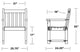 Polywood Traditional Garden Arm Chair, Teak