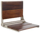 Life Line Series, Contour Shower Seats, Walnut, 18", Stainless Steel