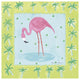 "Flamingo Dance III" Digital Paper Print by Farida Zaman, 38"x38"