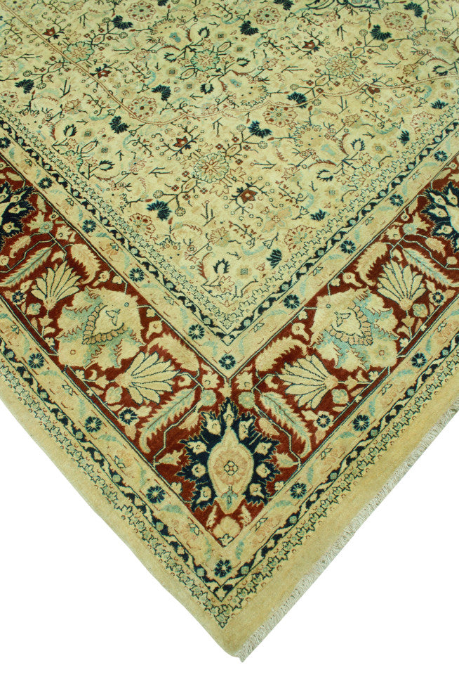 Pak-Persian Desiree Beige/Dark Brown Rug, 8'10x12'0