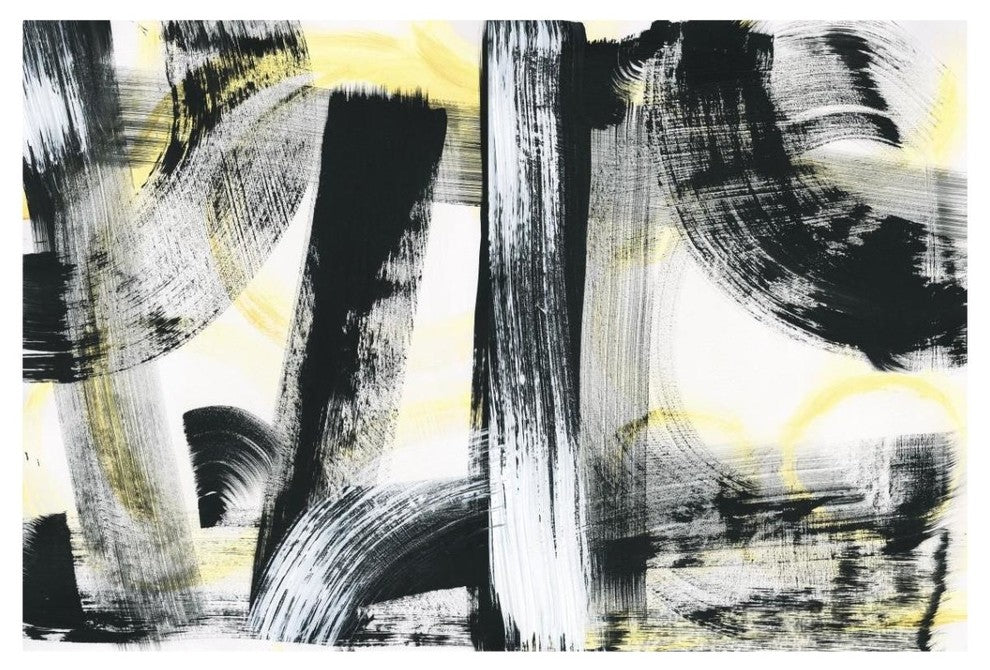 "LPs in 33 Light Yellow" Digital Paper Print by Sue Schlabach, 20"x14"