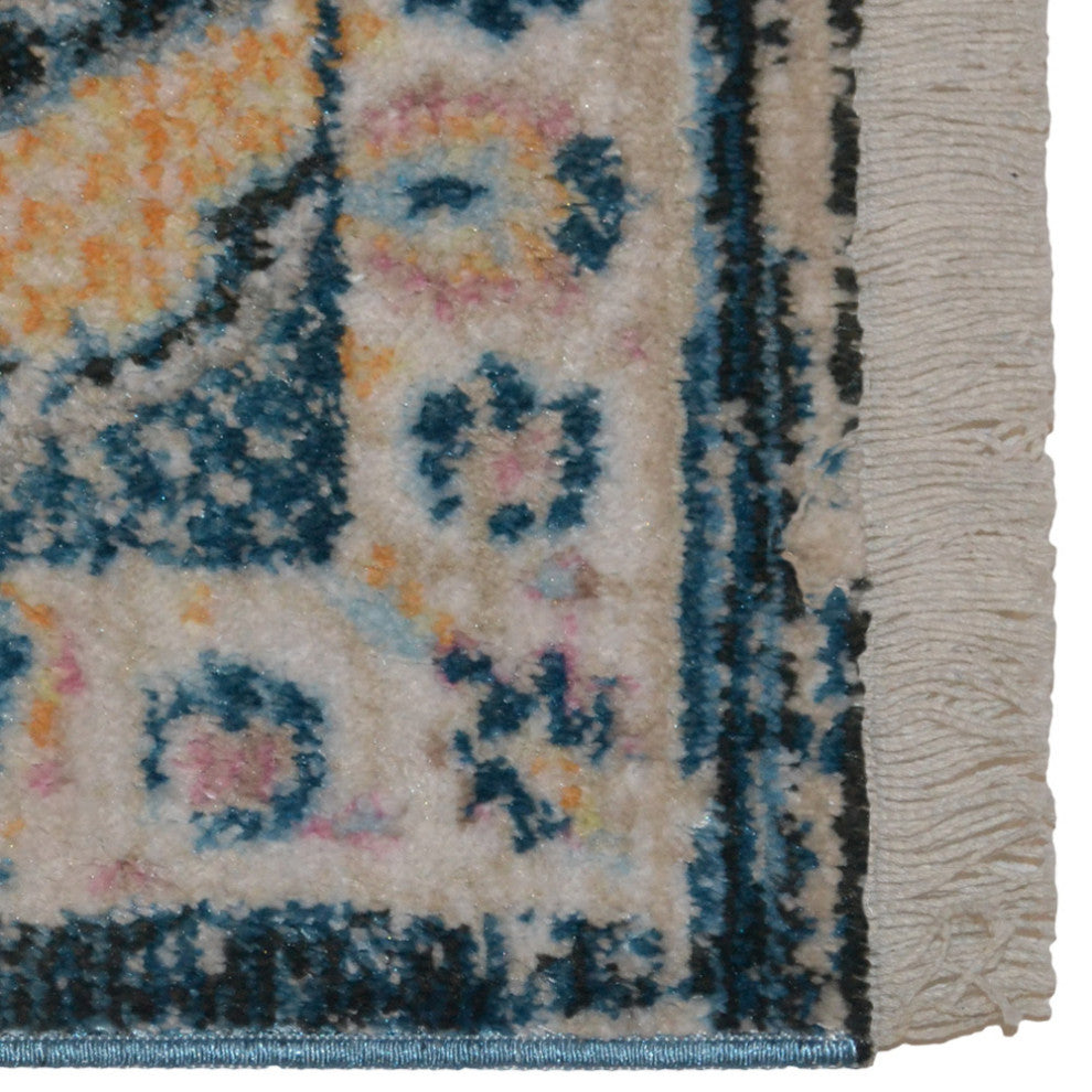 Machine Made Polyester Durable Indoor Outdoor Washable Oriental Pattern Footmat
