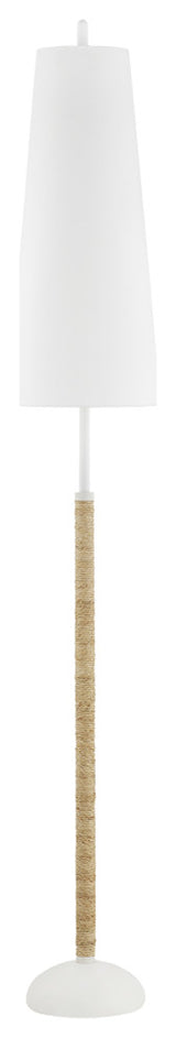 Mariana 2-Light Floor Lamp, Textured White