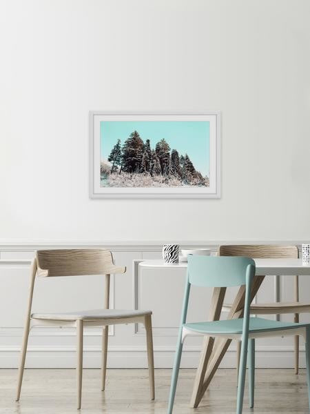 "Cold Winter Morning" Framed Painting Print, 45"x30"